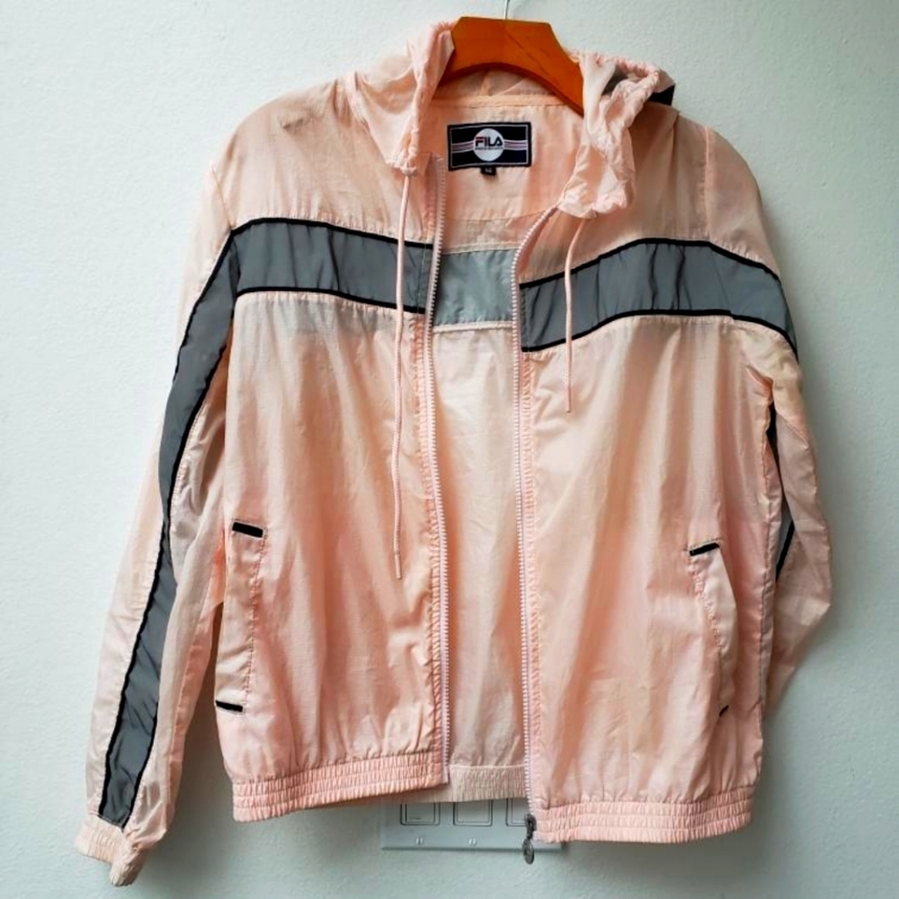 Fila reflective light wind breaker jacket